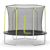 Plum 10ft Junior Trampoline and Enclosure with Safety Net - Indoor & Outdoor Trampoline for Ages 6-14 Years